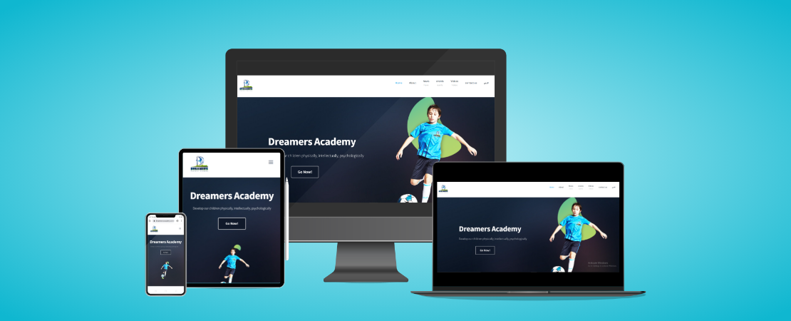 Dreamers Academy - Website Developing